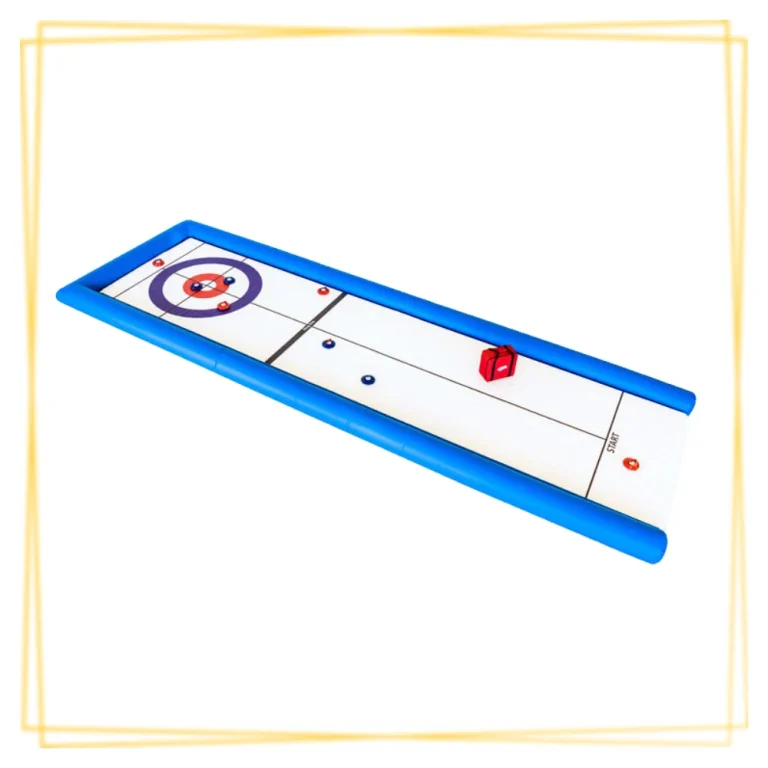 Animation curling gonflable pour événement spécial hiver