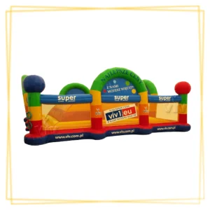 Structure gonflable dôme colorée pour animation enfants en intérieur ou extérieur