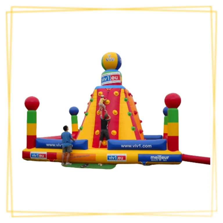 escalade gonflable animation sportive