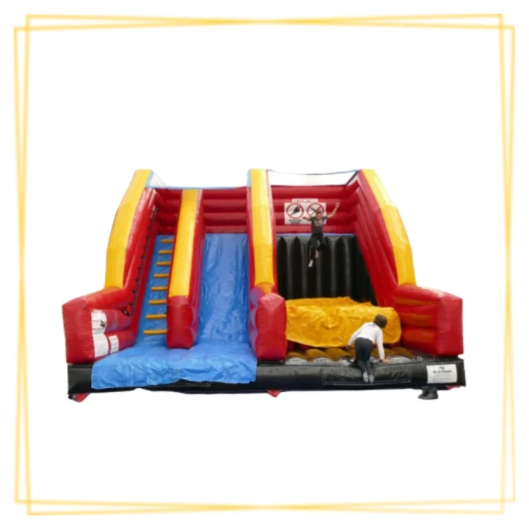 Fun Fly gonflable avec escalade et glisse pour animation enfants