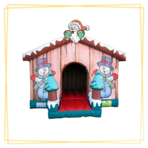 maison d’hiver gonflable pour événements enfants à thème hivernal