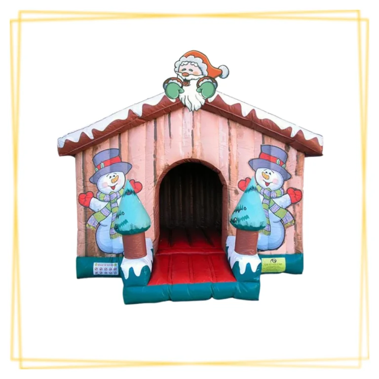maison d’hiver gonflable pour événements enfants à thème hivernal