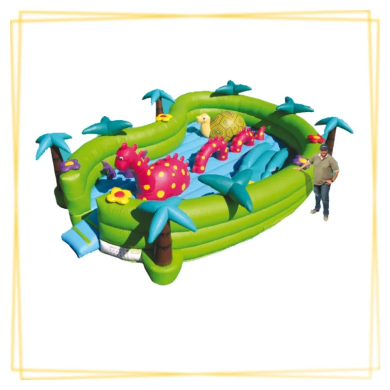 Structure gonflable petite enfance Parc Océan – aire de jeux gonflable thématique marine pour enfants de 3 à 6 ans