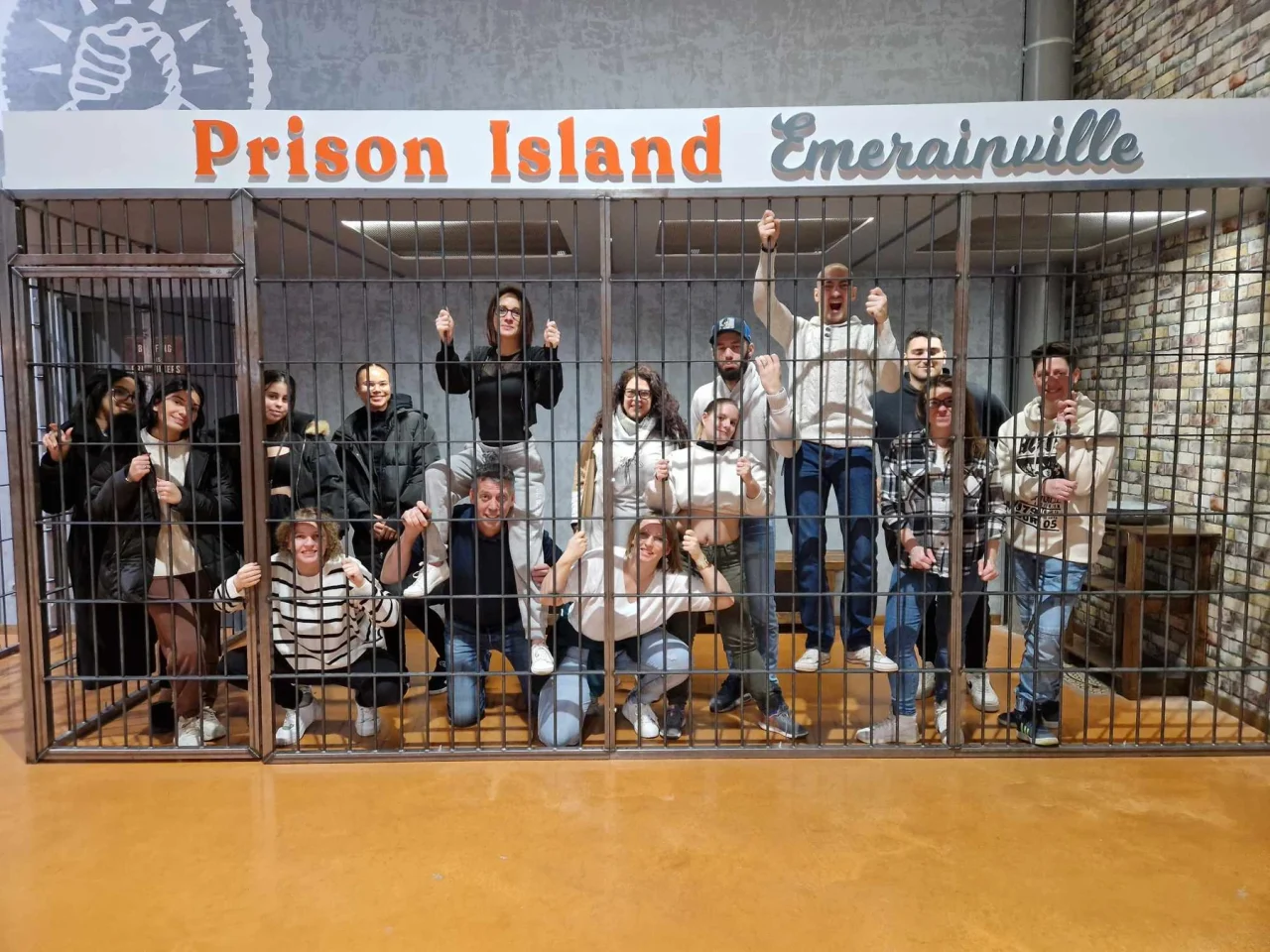 Groupe en team building à Prison Island