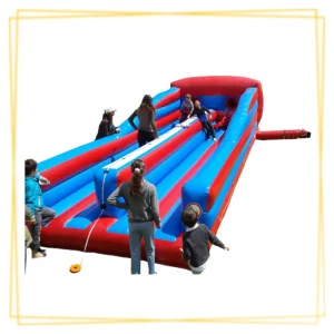 Tir élastique gonflable pour animation sportive défi coordination