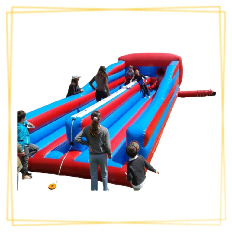 Tir élastique gonflable pour animation sportive défi coordination