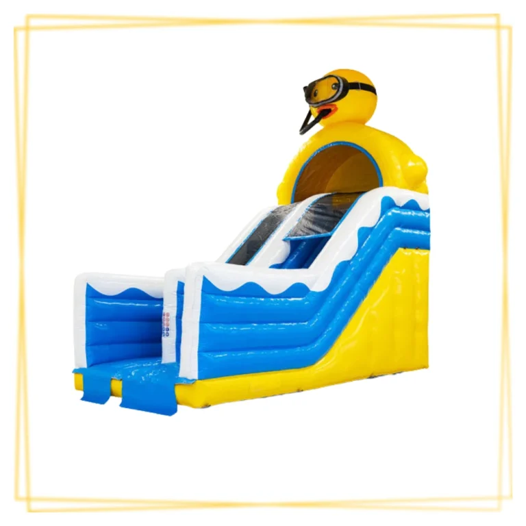 Toboggan canard gonflable pour animation enfants